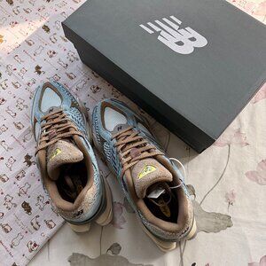 New Balance 9060 Blue And Brown Retro Athletic Shoes